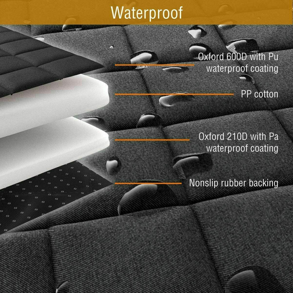 Pet seat cover fitted in car