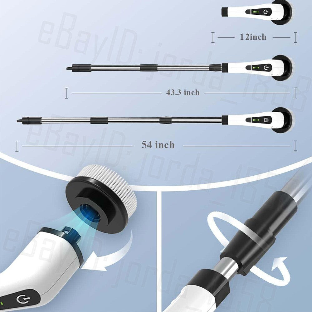 Electric spin scrubber details