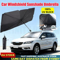 Foldable umbrella car windshield sunshade